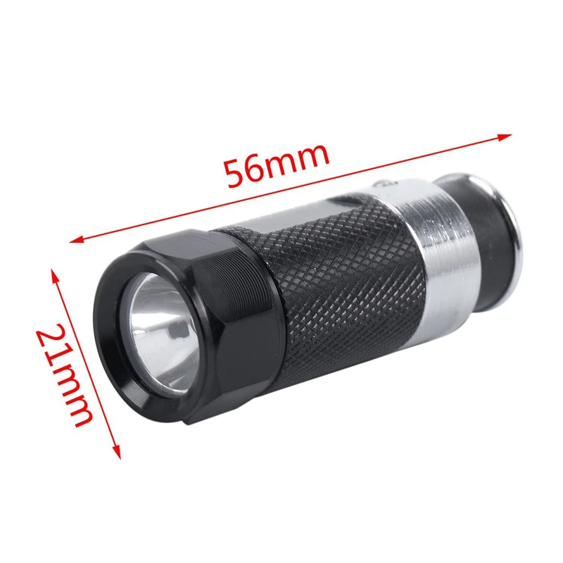 4Pcs Mini Led Flashlights Car Cigarette Lighter Led Rechargeable Flashlight