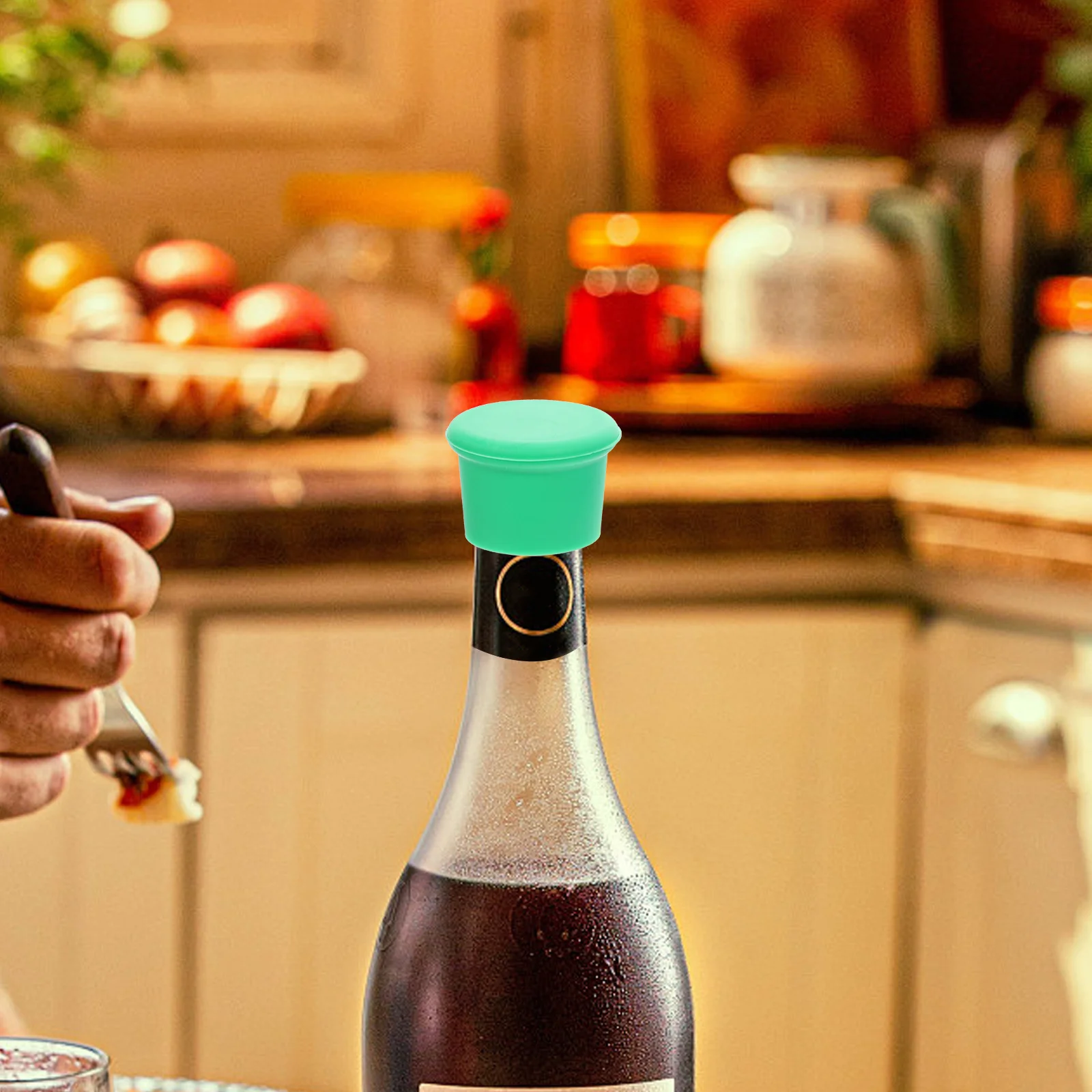 

6Pcs Silicone Wine Stoppers Flexible Fit Snugly Sealing Beer Soda Glass Bottles Bar Accessories Silicone Bottle Stopper