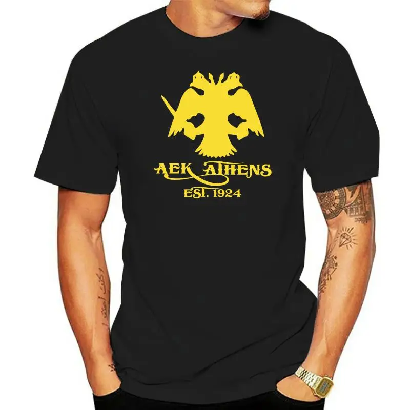 AEK Athens F.C. Greece Football Soccer T Shirt Unisex Men's Handmade football