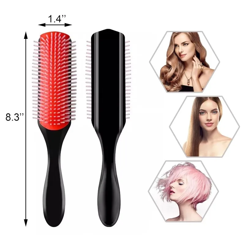 WANMEI Styling Curly Hair Brush for Natural Thick Curly Hair Travel Detangling Brush Comb for Women Men  Defining Curls Hair - view 4