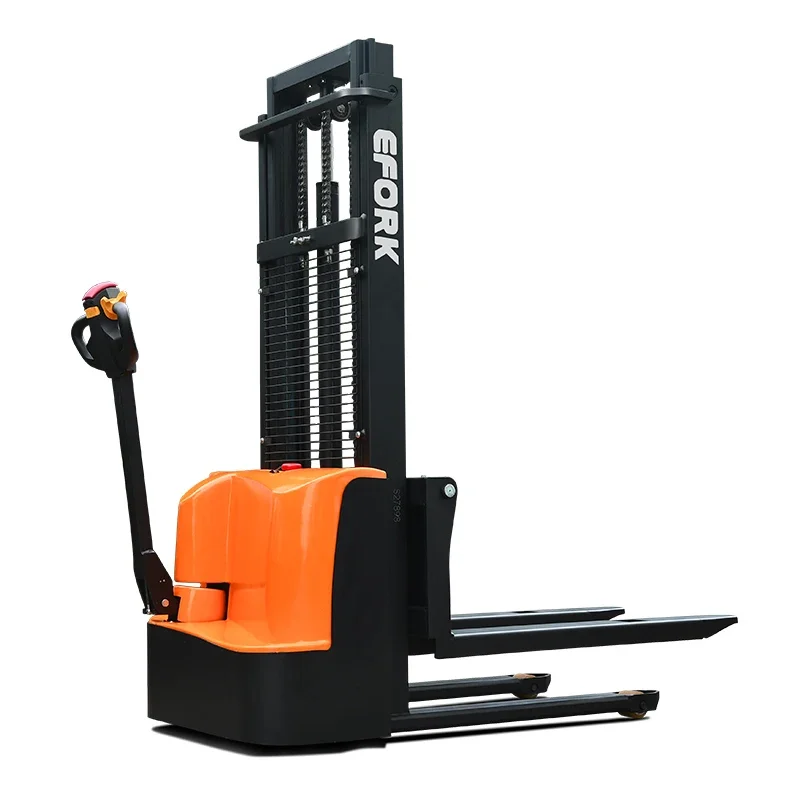 

EFORK 1T/1.5T Electric Pallet Stacker Battery-Powered Walk-Behind Forklift Manufacturing Plants Farms Used Condition Core Motor