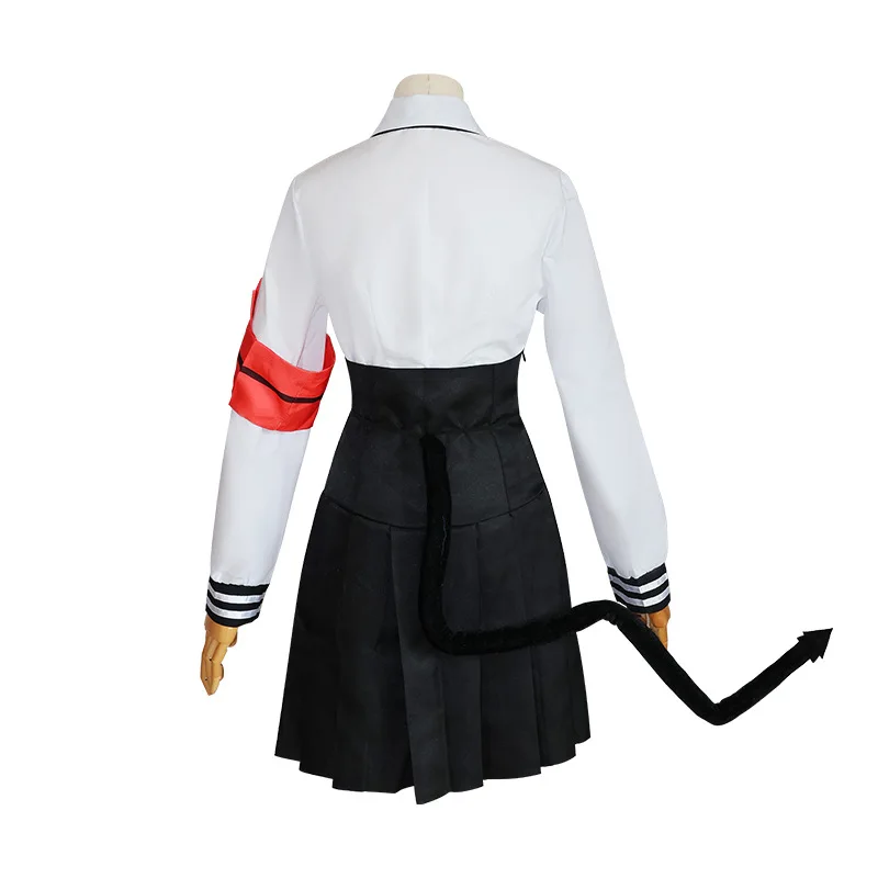 Game Shiromi Iori Cosplay Costume Wig JK Sailor School Uniform Tail Gloves Women Hallowen Suit