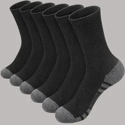 Chaussettes de football hautes et longues pour hommes, chaussettes respirantes, chaussettes souples, chaussettes de football blanches et noires, qualité supérieure, extérieur, nouveau, 2024, 6 paires