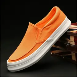 2023 New Men's Flat Loafers Driving Lazy Slip on Canvas Shoes  Canvas Men Breathable Casual Driving Shoes