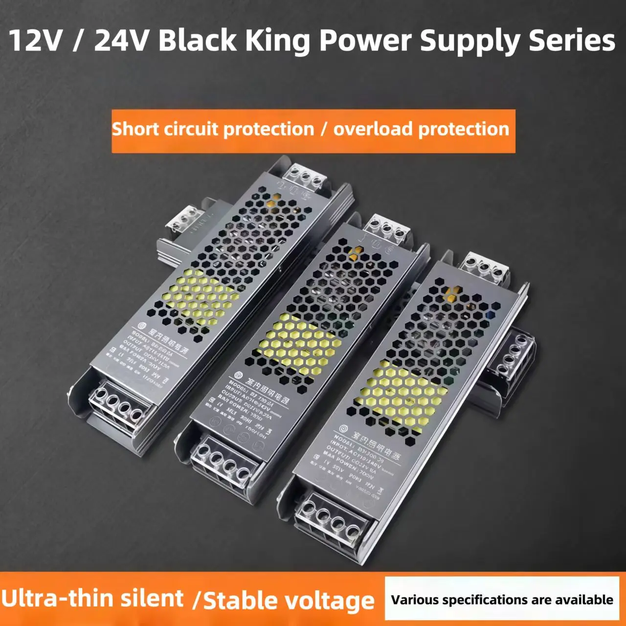 

DC 12V 24V Switching Power Supply AC180-264V Mute Lighting Transformers 60W 100W 200W 300W 400W LED Light Driver Power Adapter