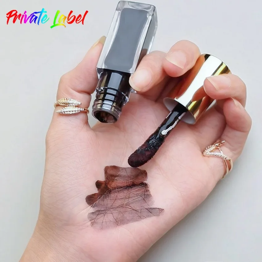 

Custom Brown Lip Tint Matte Waterproof Easy To Colored Long Lasting Non-stick Cup Watermelon Flavor Lipgloss Bulk Makeup