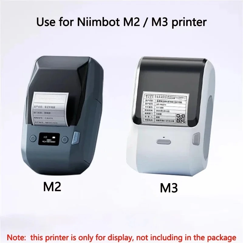 Niimbot M2/M3 Transparent Label Self-adhesive Heat Transfer Printing Paper Waterproof  Tear-resistant Clear Sealing Stickers