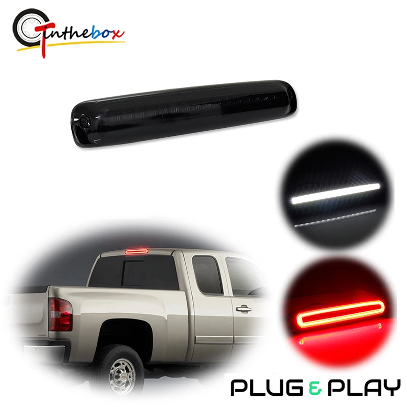 Gtinthebox 1PC High Mount Third 3rd Brake Tail Light Roof Cargo Light For 1999-2007 Chevy Silverado/GMC Sierra 1500 2500 3500HD