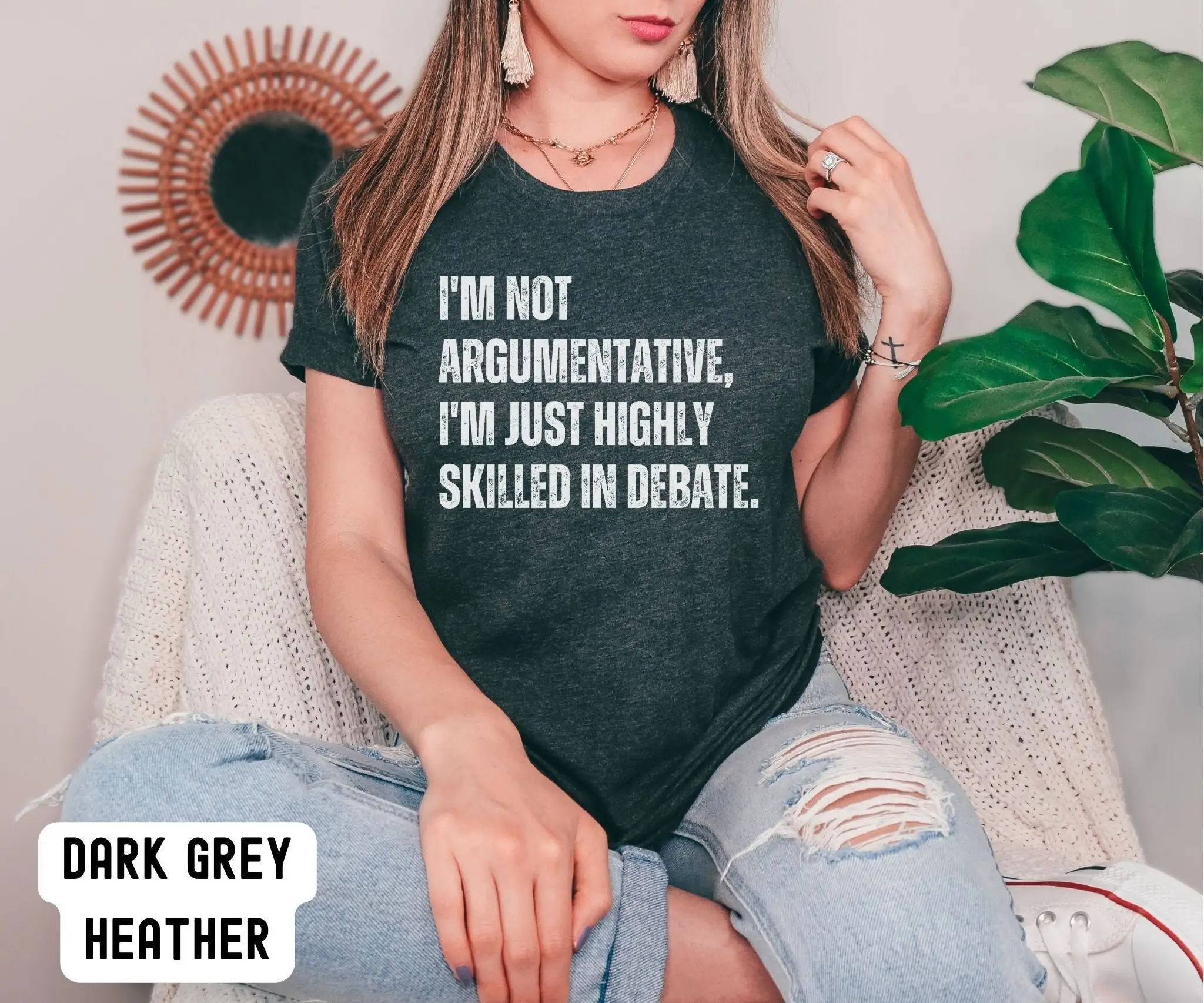 Sarcastic T Shirt Funny Debate Gift For Shirtn Love To Argue Joke