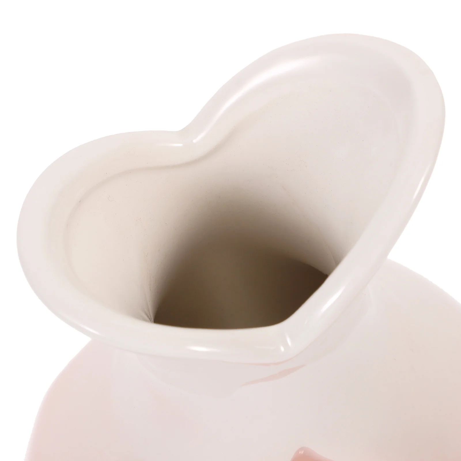 

Ceramic Gradient Color Vase Heart Shape Creative Flower Bottle Decorative Long Table Flower Vase Centerpiece Vases for Table