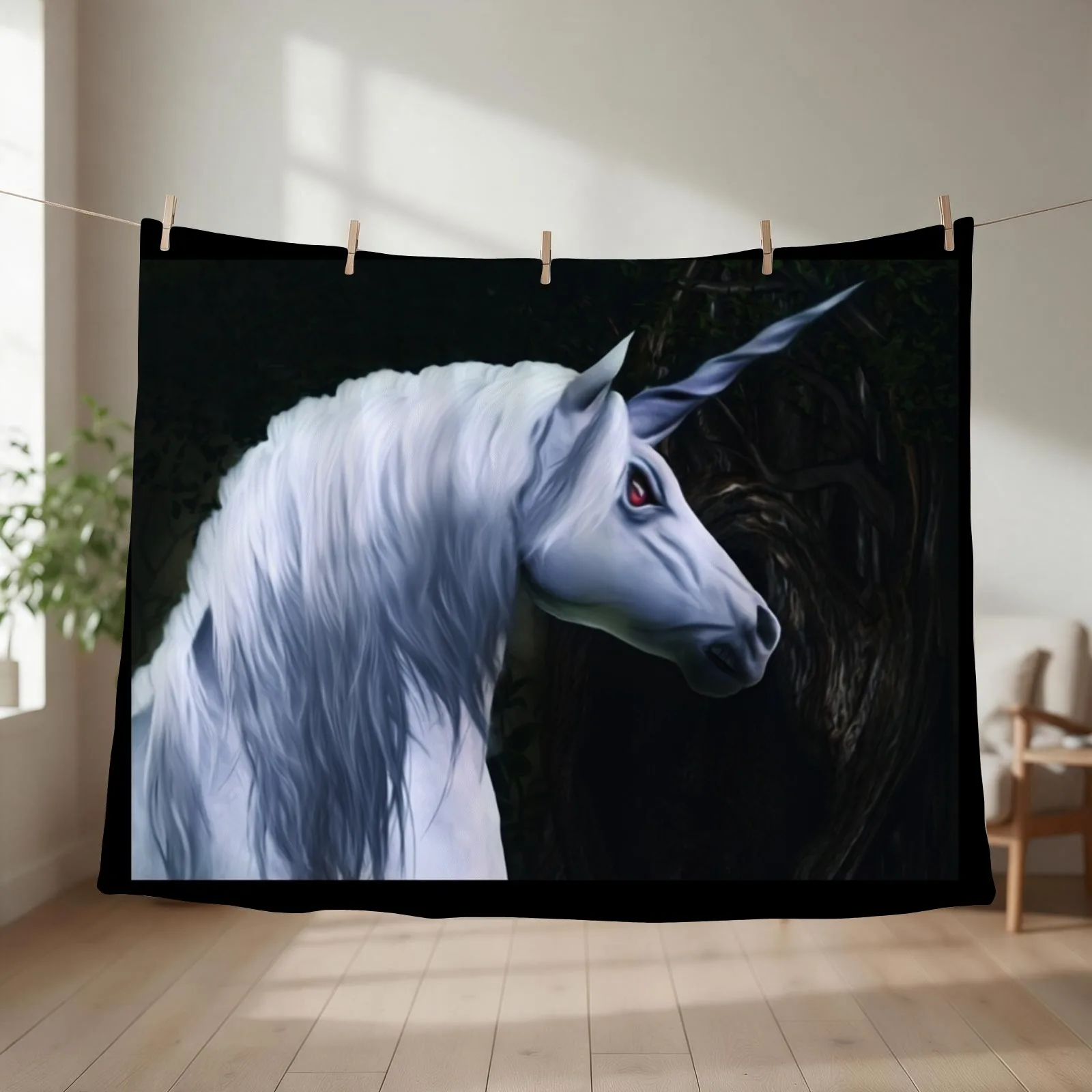 Angry unicorns - B99 Throw Blanket Sofas Nap Bed linens Sofa Quilt Blankets