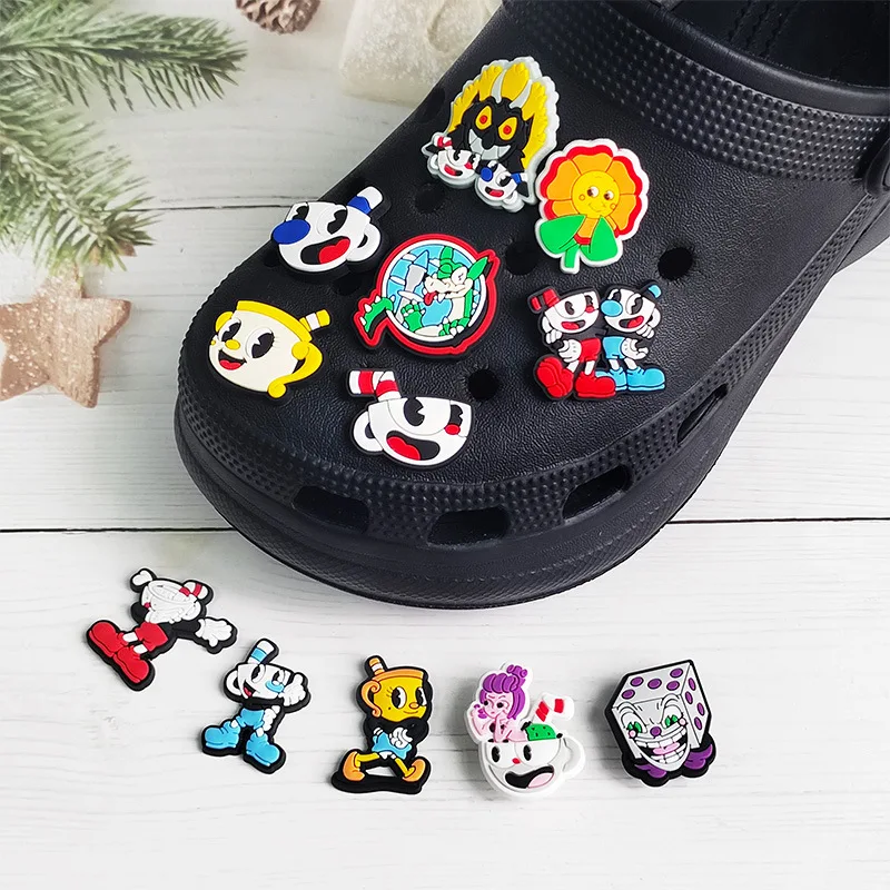 12Pcs Hot Game Shoe Charms for Clogs Sandals Decoration Shoes Accessories Buckle for Friends Party Gift