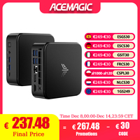 ACEMAGIC Mini PC with AMD Ryzen 5 7430U 16GB DDR4 512GB M.2 SSD Mini Gaming PC with USB Type-C Supports Triple 4K Display