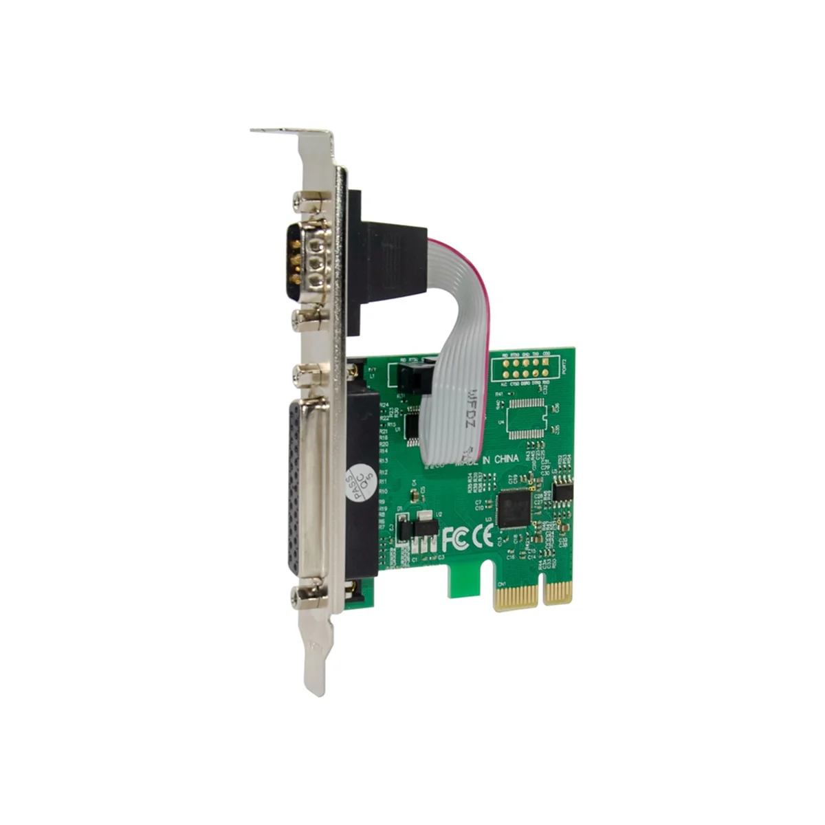 Expansion Card ST329 PCIe X1 AX99100 1S1P Industrial RS232+LTP Control Multifunction Convenient Expansion Card