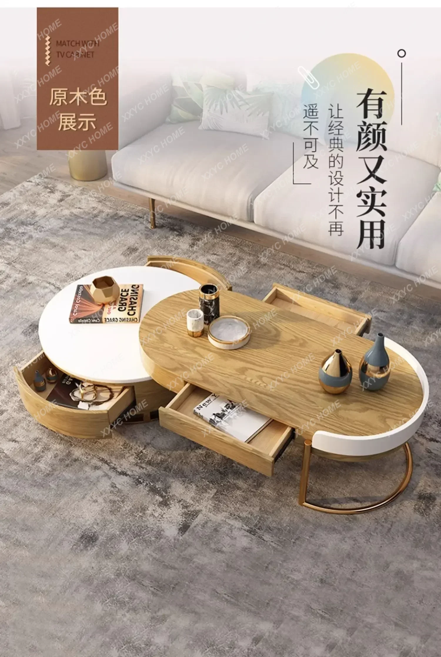 Nordic Light Luxe Woonkamer Thuis TV-kast Modern Minimalistisch