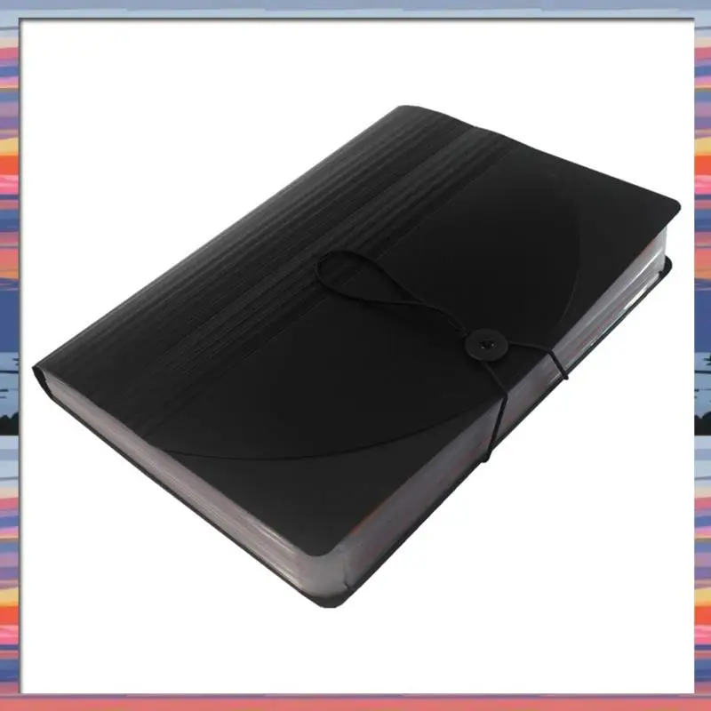 AC18 (garanti) Cartella di file espandibile a 24 tasche Cartelle a fisarmonica con etichette vuote Organizzatore di archiviazione da tavolo