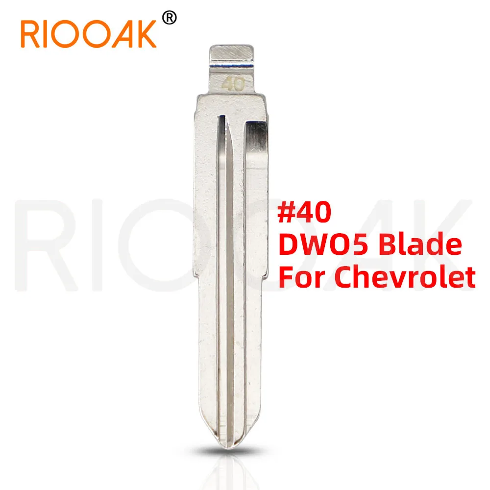 10pcs 40# KD Key Blade Car Flip Key Blank DWO5 CH1NO. 40 Metal Key Blade for GM Chevrolet Captiva Epica for KEYDIY Xhorse mote