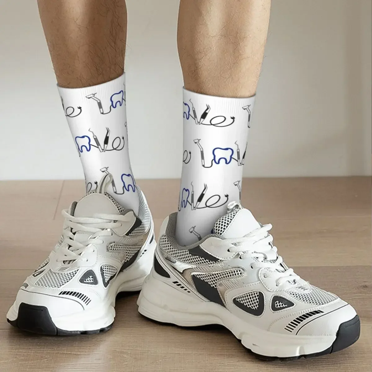 Dentist Dental Teeth Tooth Doctor Funny Gift Socks Super Soft Stockings All Season Long Socks for Unisex Valentine's Day Gifts