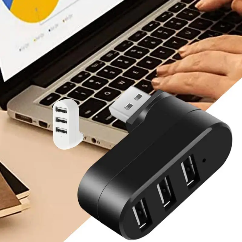 For Refer To Description  Portable USB Adapter USB Extender Flexible Rotation Design Lightweight USB Hubs Safe High-Speed Data