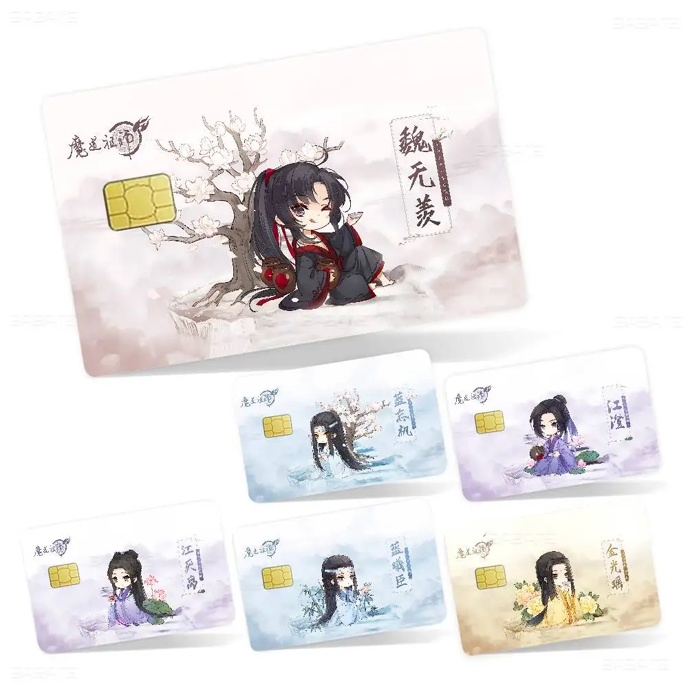 Anime Mo Dao Zu Shi 2024 Anime Cartoon Skin Stickers Film Tape Case for Big Credit Debit Card Front Side