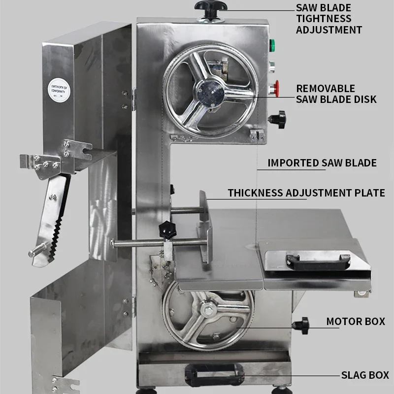 市販のデスクトップ自動骨播種機,電気冷凍肉,骨切断,牛と羊,j210a