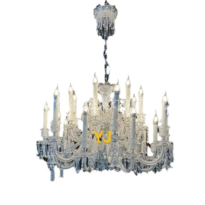 

Mansion living room hanging crystal dining room lights, luxury branches