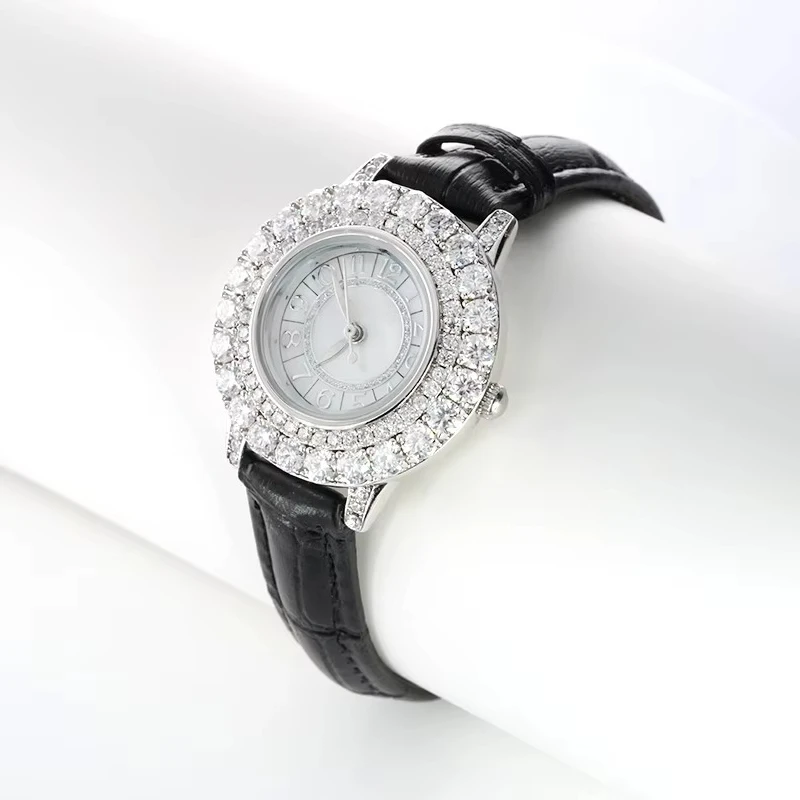 

Women's framed vvs silica diamond inlaid fashion quartz watch