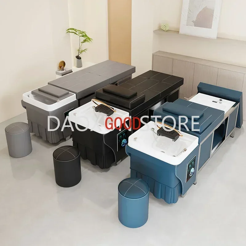 

Foot Basin Hair Washing Bed Japanese Pedicure Massage Head Spa Shampoo Chair Salon Luxury Behandelstoel Salon Equipment MQ50SC