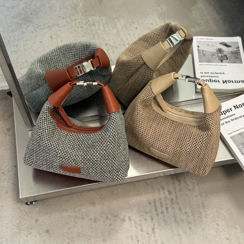 2026-summer-new-fashion-handheld-grass-woven-bag-high-end-meal-box-dumpling-bag-beach-vacation-travel-crossbody-bag