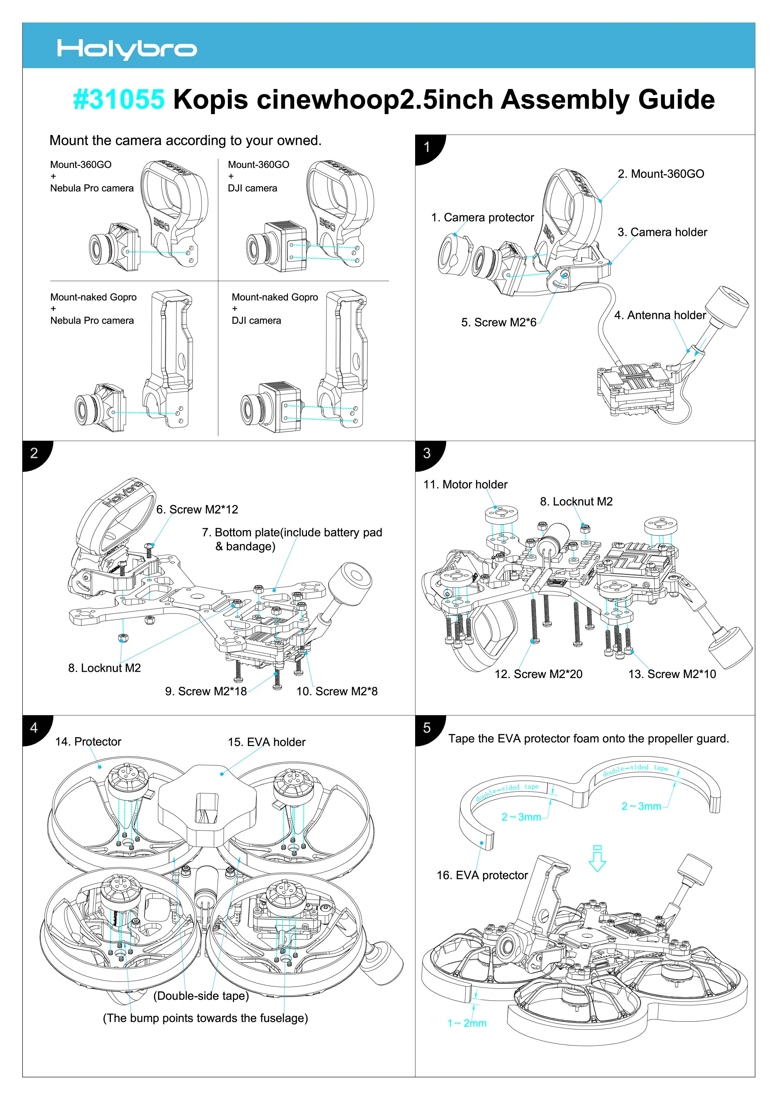 

HolyBro X500 V2 Frame Kit 500mm Wheelbase Carbon Fiber Frame Kit 2216 KV880 Motor 20A ESC 1045 Propeller XT30 XT60 PDB Combo
