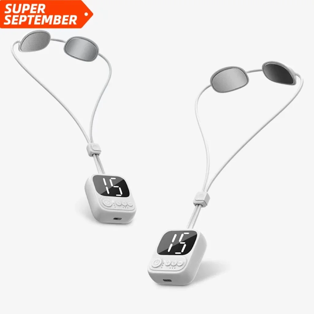 Portable Smart TENS EMS Pendant Neck Massager Electric Micro-current Cervical Spine Massager