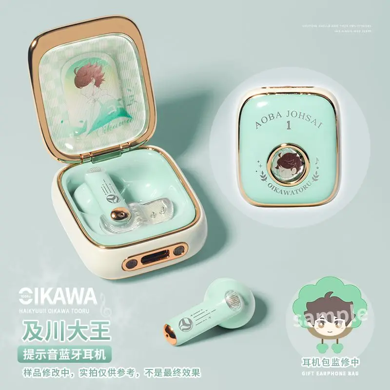 

Oikawa Tooru Haikyuu беспроводные наушники игры аниме подарок милая HIFI Bluetooth5.3 гарнитура косплей наушники с активным шумоподавлением