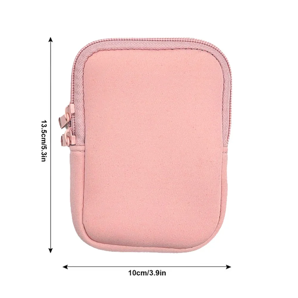 Water Bottle Pouch Water Cup Bags Multifunctional Double Zipper Key Fitness Card Small Item Flower Color Series Storage Bag