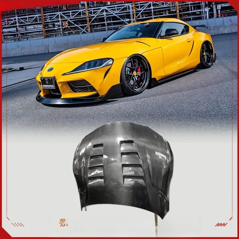 مناسبة لتعديل ألياف الكربون الجديدة Suba A90 Demon King SUPRA، غطاء رأس المحرك ذو الفتحة المفتوحة