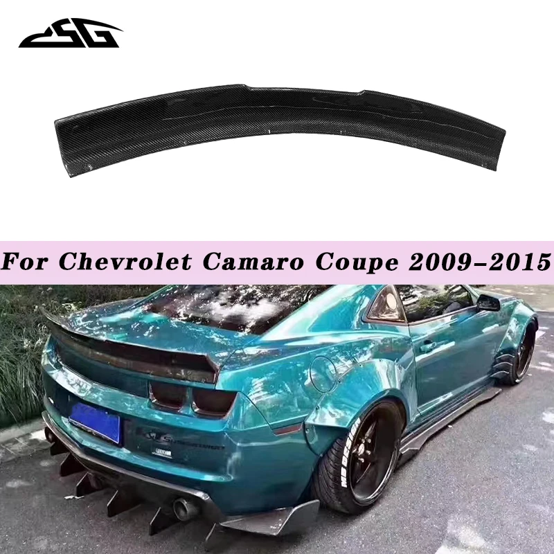 Carbon Fiber Rear Trunk Lid Spoiler MB Sytle Tail Wing Boot Lip Splitter For Chevrolet Camaro Coupe 09-15 Bumblebee Body Kit