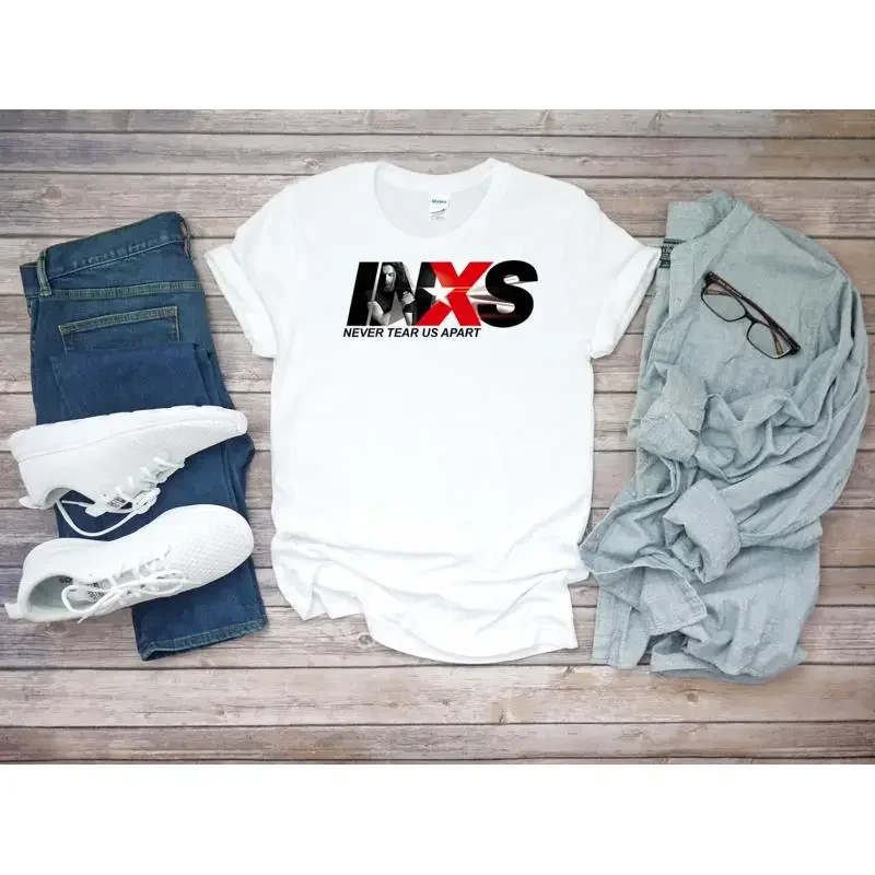 INXS Never Tear Us Apart  White Men's T Shirt A102