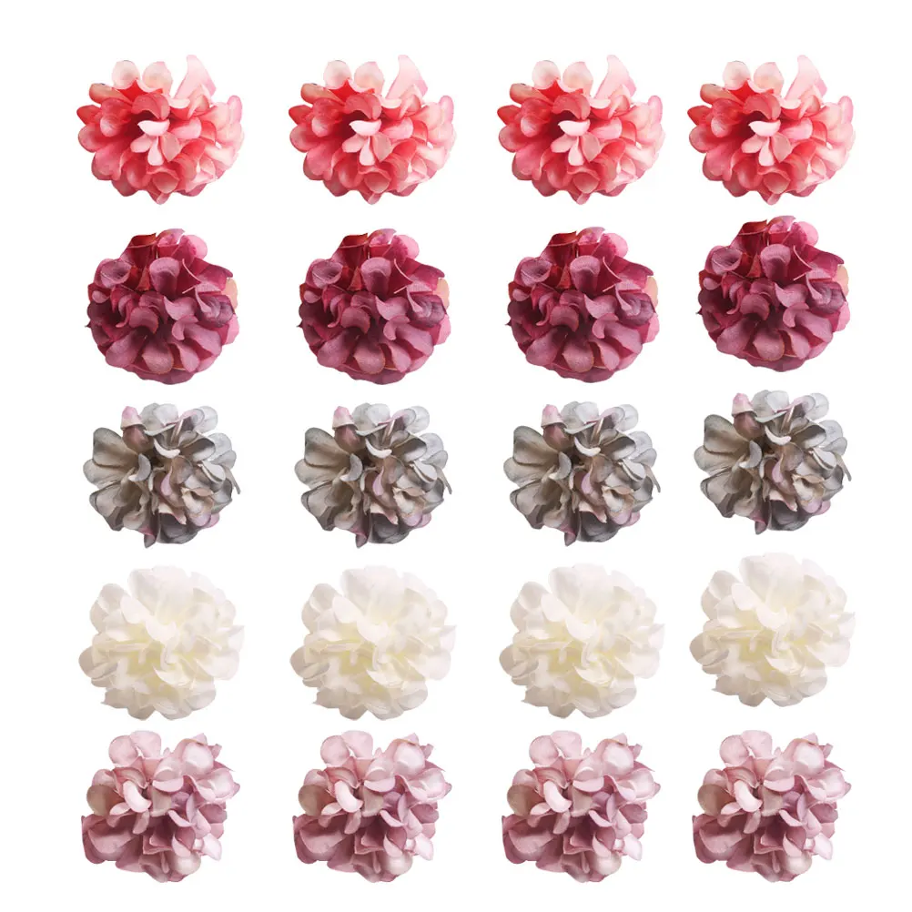 

50 pcs Artificial Chrysanthemum Heads Silk Fake Flowers for DIY Weddings Birthdays Decor Soft Material Hydrangea Style