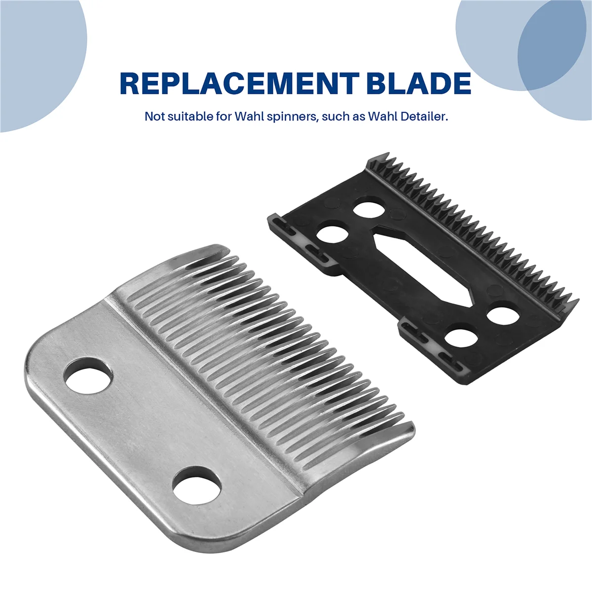 Для шнура Magic Clip Wahl и беспроводного сменного лезвия + лезвие резака (стальное лезвие)-Серебристый