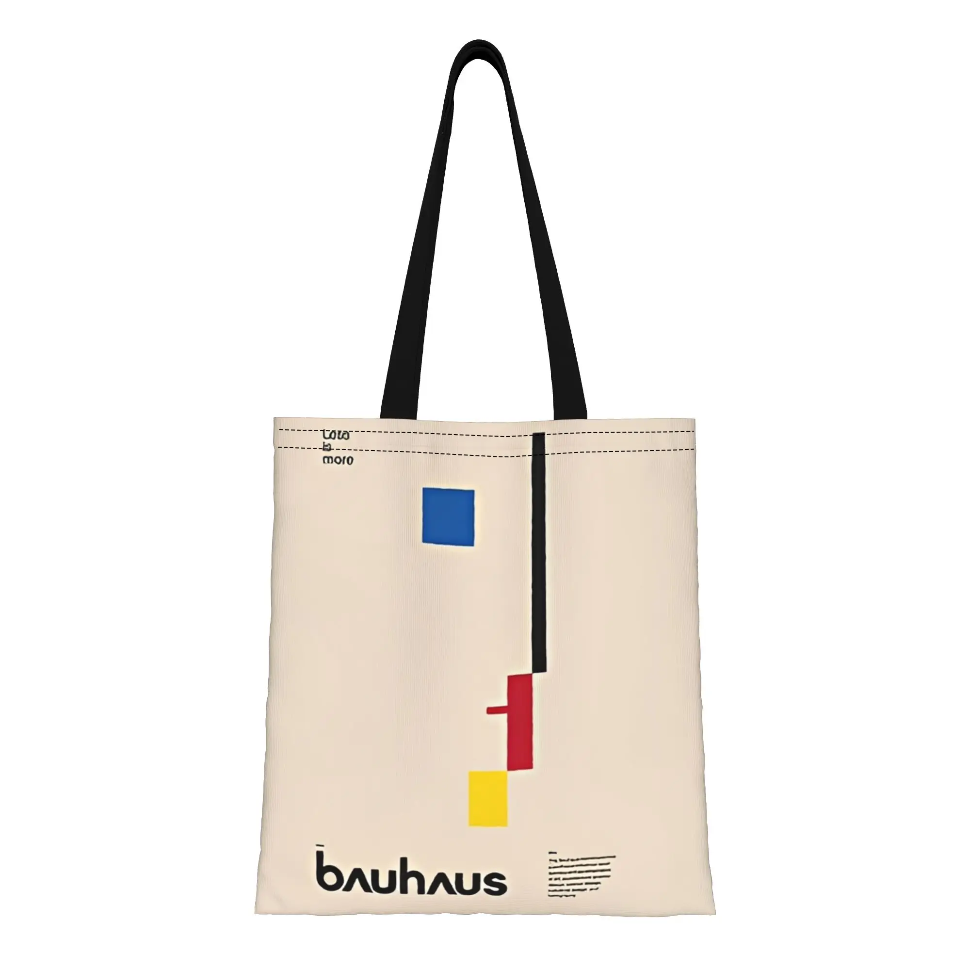 ita bag Bauhaus Print, Oskar Schlemmer Bauhaus Reusable Double Sided Canvas Tote Bag Shoulder  Handbag