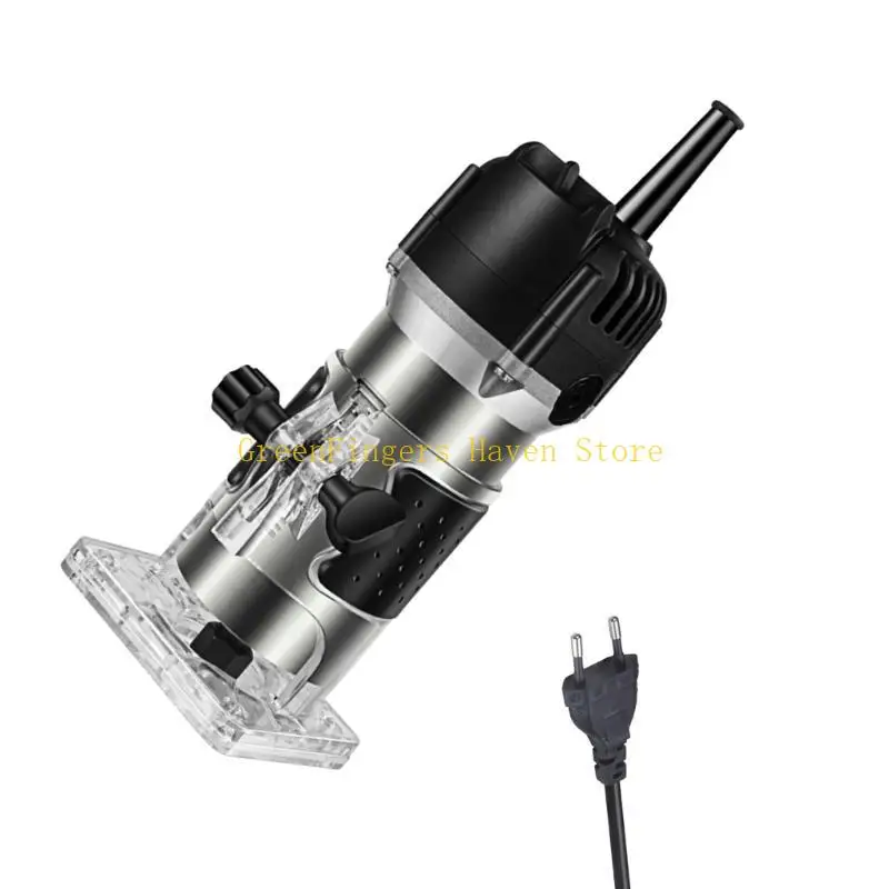 جهاز توجيه الخشب الديناميكي F68D مع مجموعة لقم دقيقة جهاز توجيه النجارة أداة تشذيب الخشب المصنوعة من الألومنيوم ممتازة لتقليم #2