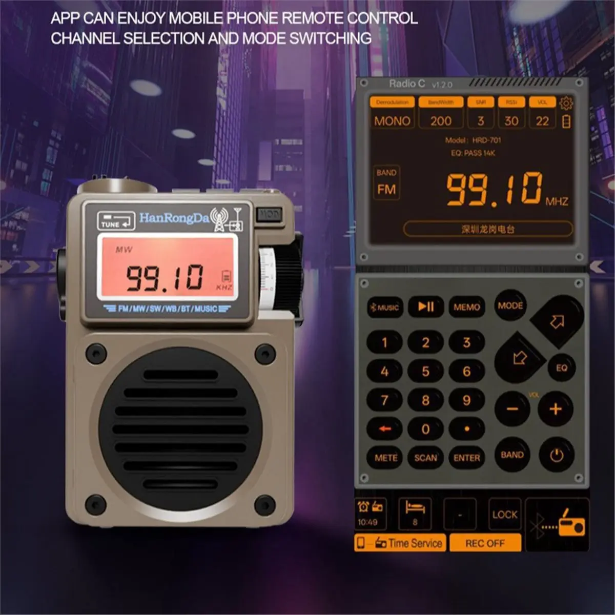 

Радиоприемник-колонка -701 Plus: цифровой, многодиапазонный, с Bluetooth, сабвуфером, поддержкой TF-карт и FM/MW/SW-радио