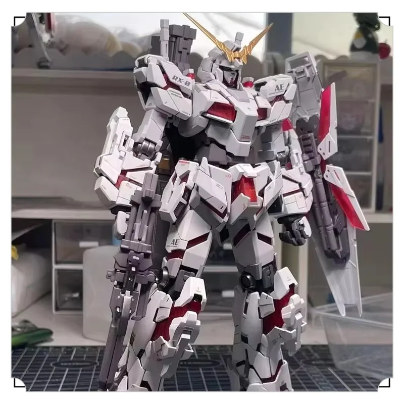 1/144 Hg Rx-0 Unicorn Destruction Mode Anime Character Armor Model Assembly Desktop Ornament Action Garage Kit Explosion Gifts image 2