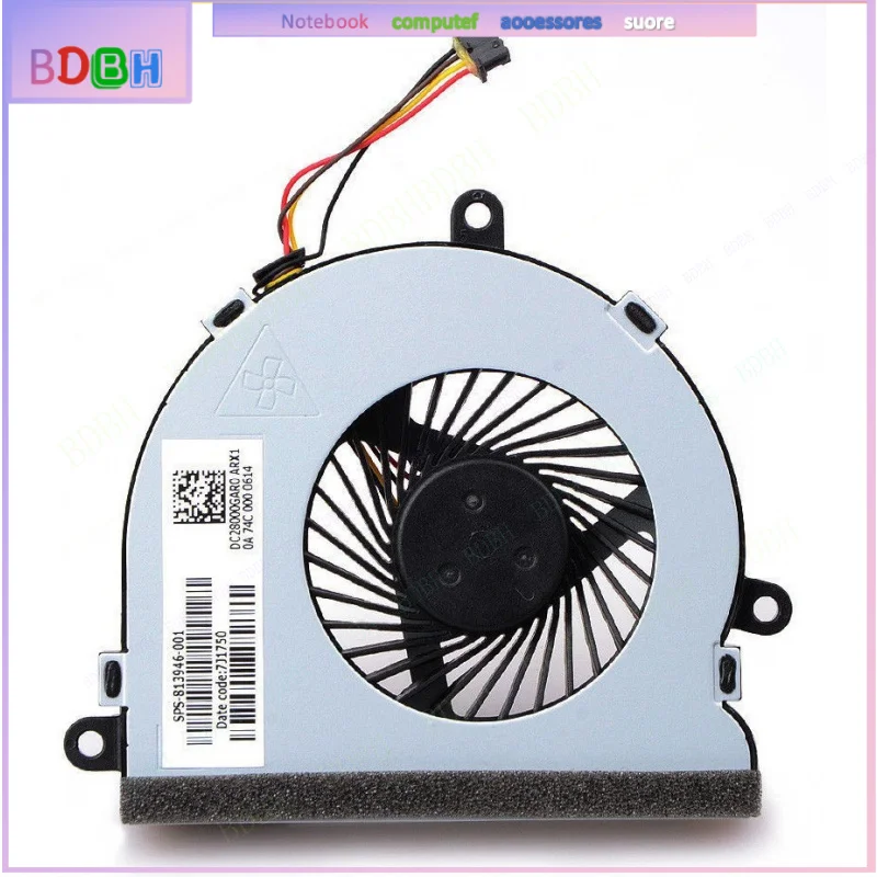 For HP Original CPU Fan For DC28000GAD0  4-PIN  SPS-813946-001  DC28000GAR0
