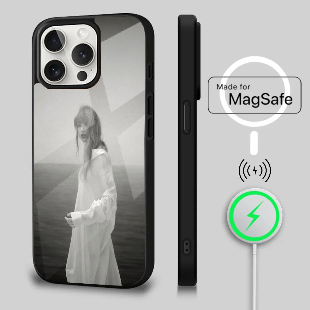 T-Taylor Tortured Poets Department S-Swift Phone Case For iPhone 16 15 14 13 12 11 Plus,Pro,Max Mini Magsafe Magnetic Wireless