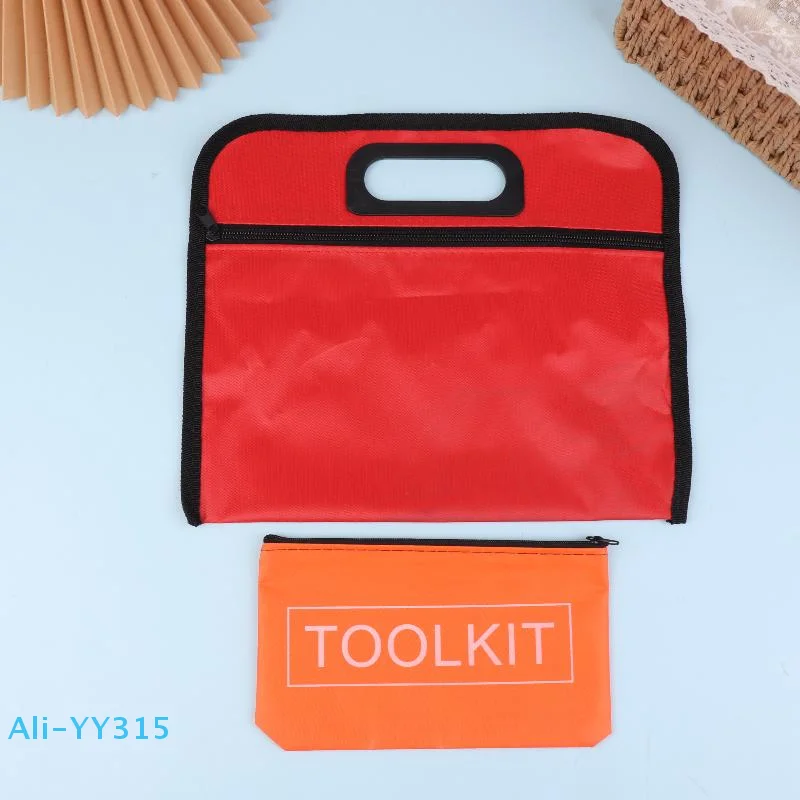 【Y】Zipper Canvas Waterproof Organizer Multi-function Portable Bag Storage Bags Hardware Toolkits Small Tool Bag
