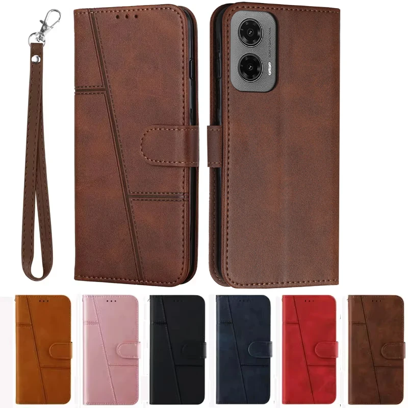 

G35 G 55 35 85 34 G45 Case Flip Wallet Book Cover for Coque Motorola Moto G35 G55 G85 G34 G45 E14 G04 G24 G14 Leather Phone Case