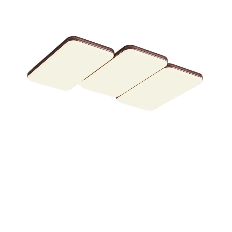 

Wabi-sabi retro piano living room ceiling light walnut pattern medieval designer Japanese rectangular living room main light