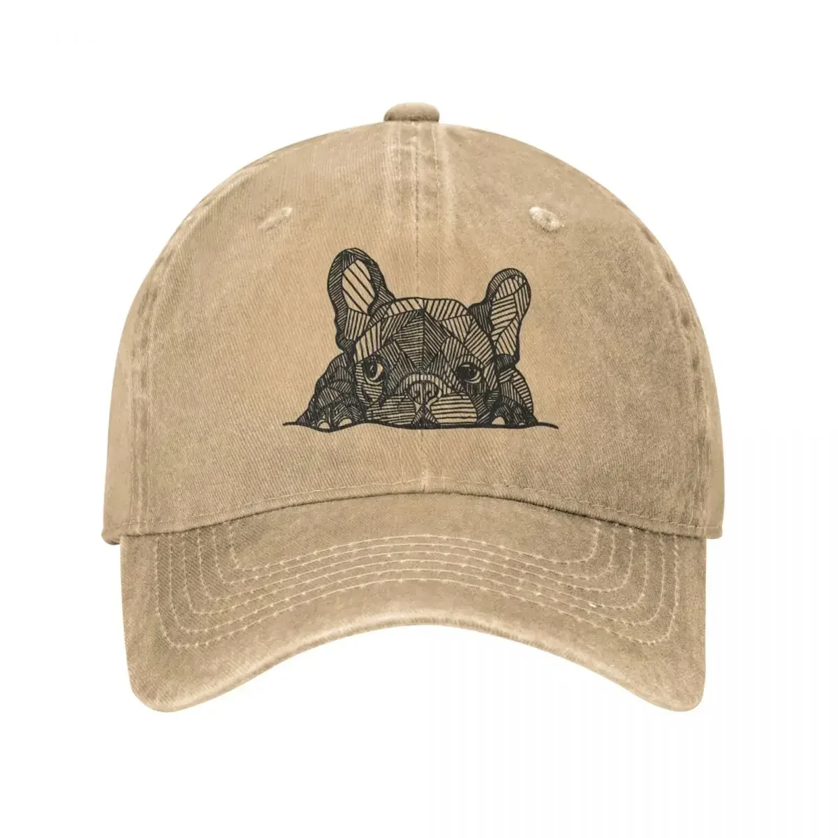 

French Bulldog Puppy Dog Lover Men Women Baseball Caps Distressed Washed Hats Cap Retro Outdoor All Seasons Gift Snapback Cap