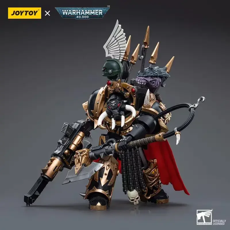 Figuras de acción JOYTOY Warhammer 40k 1/18 Anime Chaos Space Marines Black Legion Chaos Lord en armadura Terminator【En stock】