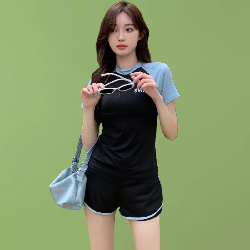 

New and Popular Swimsuit for Women, Hot Spring Soaking, Split Style, High-end Slimming, Student Sports Swimming Outfit